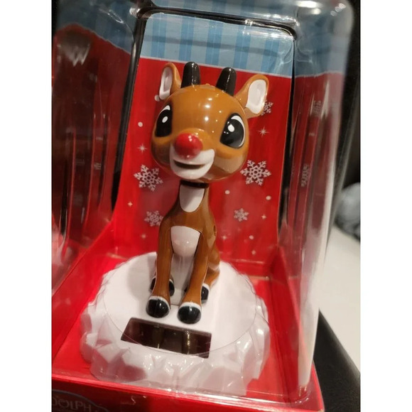 Abominable Snowman Ruldolph The Grinch Solar Activated Bobble Heads - Brand New - Picture 4 of 6